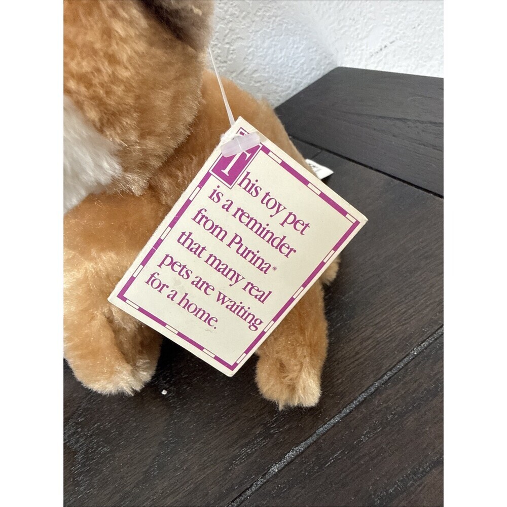 3 Purina Pets For People Vintage Plush Cat & Dog 1996 Stuffed Animal Kitten Pup - Picture 2 of 10